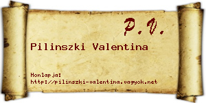 Pilinszki Valentina névjegykártya
